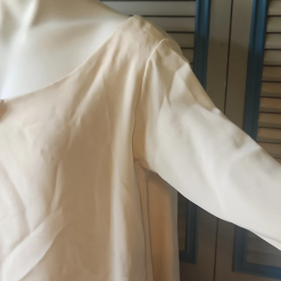 Badgley Mischka Ivory Lace Wedding Dress with Silk Overlay - Picture 7 of 16